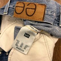 【EL404】Lee W29 L32 色落ち加工 ジーンズ ジーパン デニムパンツ 股上浅め ブランド古着 リー 送料無料_画像6