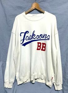 ★21AW コラボ 美品　BAYFLOW × JACKSON MATISSE ジャクソンマティス　ロゴフロッキープリント オーバーサイズ クルーネックスウェット 4