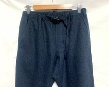 ★20AW 美品　Gramicci グラミチ　WOOL BLEND TUCK TAPERED PANT グレンチェック柄 ウールブランド クライミングパンツ グレー M_画像2