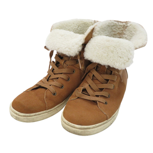 【1円】UGG australia アグ オーストラリア 1008491 ハイカット スニーカー ムートン 羊革 24.0cm [240001943211]