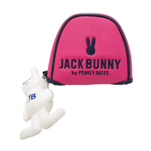 【美品】JACK BUNNY ジャックバニー パターカバー マレット型 ピンク系 PT [240101086973] ゴルフウェア