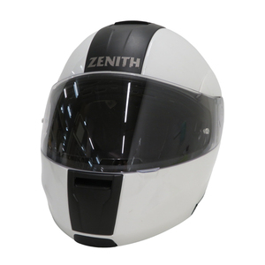 【1円】YAMAHA ヤマハ YJ-15 システムヘルメット ZENITH ホワイト系 M [240001841584]