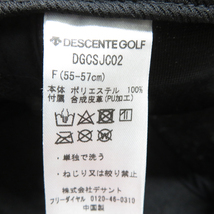 DESCENTE GOLF デサントゴルフ キャップ ブラック系 F [240101062060] ゴルフウェア_画像6