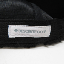 DESCENTE GOLF デサントゴルフ キャップ ブラック系 F [240101062060] ゴルフウェア_画像5
