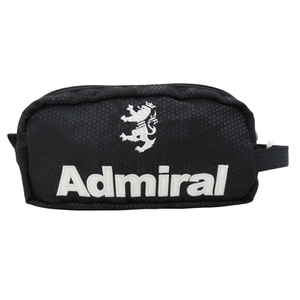 【新品】ADMIRAL アドミラル ラウンドポーチ 刺繍 総柄 ブラック系 [240101098084] ゴルフウェア
