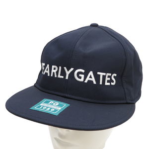 【美品】PEARLY GATES パーリーゲイツ フラットキャップ ネイビー系 FR [240101104216] ゴルフウェア