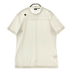 DESCENTE GOLF デサントゴルフ 2022年モデル ハイネック半袖Tシャツ ホワイト系 L [240101075196] ゴルフウェア メンズ