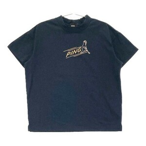 【新品】PING ピン 2023年 半袖ハイネックTシャツ ネイビー系 L [240101077444] ゴルフウェア レディース