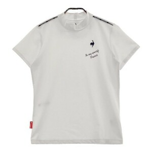 LE COQ GOLF ルコックゴルフ 2022年モデル ハイネック 半袖Tシャツ ホワイト系 L [240101082913] ゴルフウェア レディース