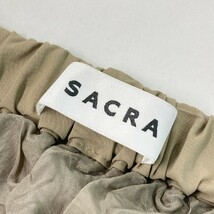 SACRA サクラ 121216121 WAVE HEM ACCORDION SKIRT アコーディオンプリーツロングスカート カーキ系 36 [240101071442] レディース_画像4