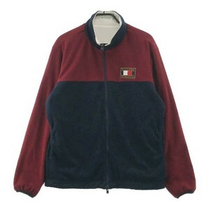 【1円】TOMMY HILFIGER GOLF トミー ヒルフィガーゴルフ リバーシブル フリース ジップジャケット XL [240101055771]