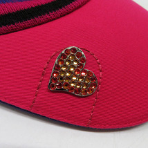 【1円】VIVA HEART ビバハート ニットサンバイザー ボーダー柄 ピンク系 [240001743125]_画像7