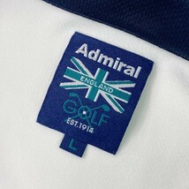 ADMIRAL アドミラル 半袖ポロシャツ ホワイト系 L [240101088650] ゴルフウェア メンズ_画像6