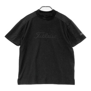 TITLEIST タイトリスト 2022年モデル ハイネック 半袖Tシャツ 総柄 ブラック系 M [240101092300] ゴルフウェア メンズ