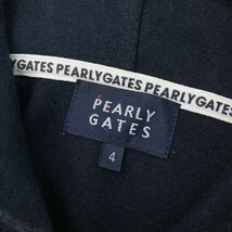 PEARLY GATES パーリーゲイツ ジップパーカー ネイビー系 4 [240101080628] ゴルフウェア メンズ_画像6