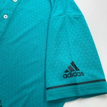 ADIDAS GOLF アディダスゴルフ AF7912 半袖ポロシャツ 総柄 グリーン系 L [240101093458] ゴルフウェア メンズ_画像4