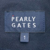 PEARLY GATES パーリーゲイツ 2021年モデル 半袖 ポロシャツ ネイビー系 1 [240101095860] ゴルフウェア レディース_画像5