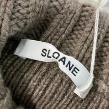 SLOANE スローン SL6W-189 3G ジーロンラム カシミヤ混ニットポンチョ ベージュ系 F [240101071432] レディース_画像5