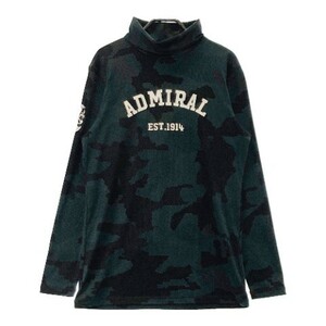 ADMIRAL アドミラル 長袖タートルネックTシャツ 総柄 グリーン系 M [240101098326] ゴルフウェア メンズ