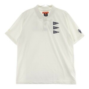 BEAMS GOLF ビームスゴルフ 2022年モデル ×YALE 半袖ポロシャツ ホワイト系 L [240101099484] ゴルフウェア メンズ