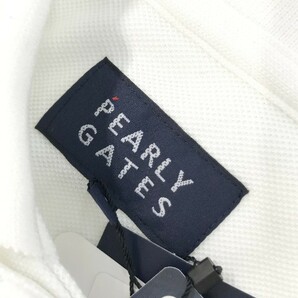 【新品】PEARLY GATES パーリーゲイツ 半袖ポロシャツ ワッペン 刺繍 ホワイト系 3 [240101101712] ゴルフウェア メンズの画像5