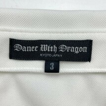 DANCE WITH DRAGON ダンスウィズドラゴン D1-148300 半袖ポロシャツ ホワイト系 3 [240101103657] ゴルフウェア メンズ_画像6