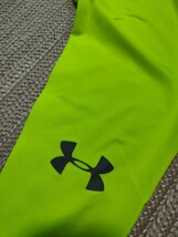 新品 未使用 UNDER ARMOUR ヒートギア レギンス スパッツ XL メンズ 蛍光イエロー アンダーアーマー タイツ コンプレッション_画像4