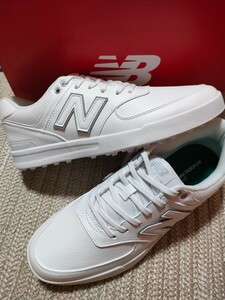 新品 定価15400 New Balance ゴルフシューズ UGC574JF 27cm ホワイト 白 ニューバランス スパイク メンズ ゴルフ 574