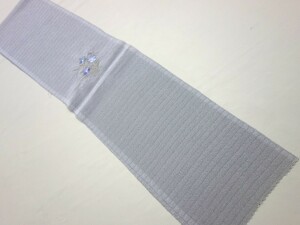 【閉店SALE】1,000→500円◆5224-41◆新品 半衿 花柄刺繍 グレー