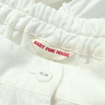 BABY PINK HOUSE★スカート　可愛い　フリル　ボタン　ポケットあり　子どもLサイズ　白系z5070_画像7