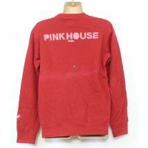 PINK HOUSE★長袖トレーナー　暖かい　アップリケ　秋冬　Mサイズ　赤系z5354_画像7