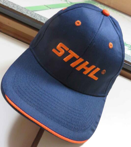  M/L紺橙■新品STIHL スチールOutfitters Truckers Baseball Capアメリカ　帽子キャップ激渋◆林業　建築業　登山　アウトドア◆アメリカ