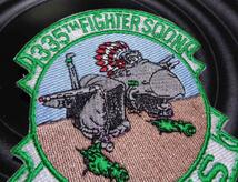  VC白緑◆新品アメリカUS 335th FIGHTER SQUADRON CHIEFS 戦闘機　爆撃機　刺繍ワッペン◎ネイティブ・アメリカン◇ミリタリー・サバゲー_画像4