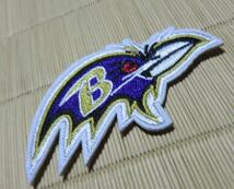  小型BR紫鴉◆新品NFL ボルチモア・レイブンズBaltimore Ravensワタリガラス刺繍ワッペン■USアメリカ◎アメフト フットボール刺繍ワッペン_画像7