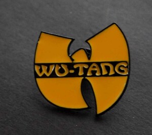 PIN黄黒W■新品『WU-TANG ウ―タン・クラン』アメリカヒップホップ■ピンバッジ バッチ■おしゃれ ファッション MUSIC