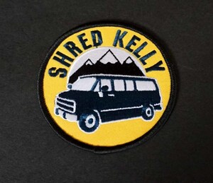 円型US黄バン◆新品■シュレッド・ケリー Shred Kelly フォークロックバンド folk rock band バン 自動車 刺繍ワッペン◆音楽ミュージック