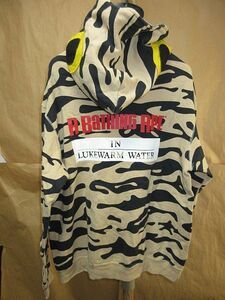 エイプ　 A BATHING APE LUKERWARM WATER タイガー　総柄　ジップアップ　パーカー　L