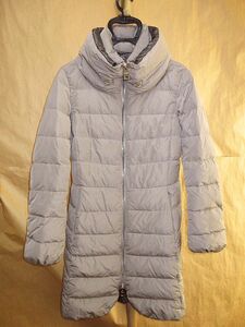 HERNO ヘルノ Zipped Padded Coat　　ハイネック　Aライン　ダウン　コート　ベージュ　40