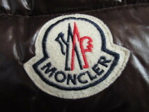 モンクレール MONCLER　チベット 　 TIBET でか　ロゴ ワッペン　ダウン ベスト 3　ブラウン　本物_画像3