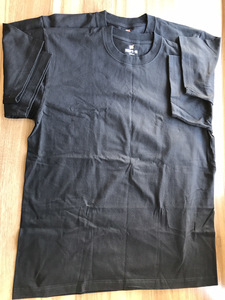 ヘインズ Tシャツ 半袖 丸首 2枚組 綿100% 丸胴仕様 タグレス仕様 ビーフィTシャツ2P ビーフィー H5180-2 ブラック L