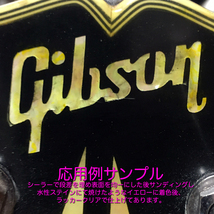 Gibson ロゴ ＆ Gibsonサイズ スプリット ダイヤモンド インレイ シールセット_画像3