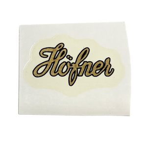 Hofner　ゴールドロゴ　水張りデカール