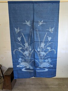 暖簾 D 約88×143cm 花蝶