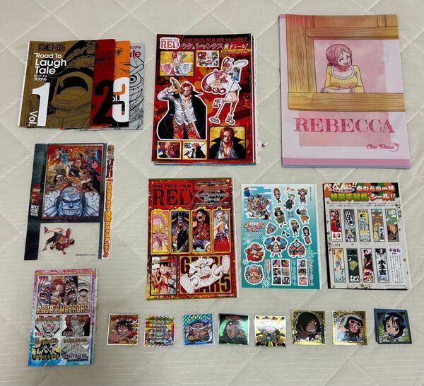 ワンピース ジャンプ付録、クリアファイル、おまけシール 等まとめ売り