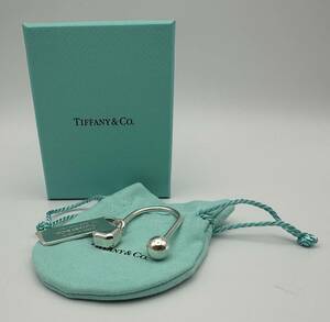 Tiffany　レクタンギュラー タグ スクリュー ボール キーリング スターリング シルバー ティファニー ブランド 小物