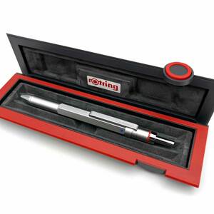  rotring ロットリング トリオペン 2色ボールペン+シャープペンシル ノック式 0.7mm シルバー 筆記用具 文房具