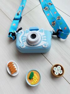 子供カメラ キッズカメラ 子供用デジカメ SDカード ブルーケース付 119 トイカメラ 