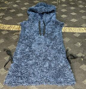 【未使用品・定価28,080円】Engineered Garments (エンジニアードガーメンツ)　Hooded Interliner - Boucle（ネイビー色・フリーサイズ）