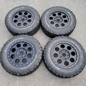 ★ソリッドレーシングiメタルX!!◇LT215/70R16◇BF goodrich All Terrainタイヤホイール中古４本セット!!デリカD5、エクストレイル他。