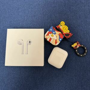 Apple AirPods エアポッズ 第2世代 A2032 A2031 A1601 ワイヤレスイヤホン 【中古品】 ヒスミニケース付